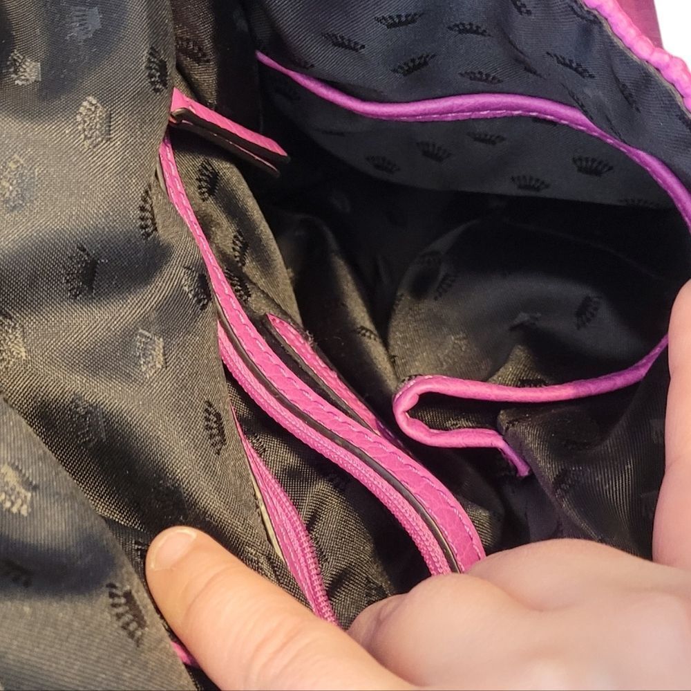 Juicy Couture Magenta Faux Leather Backpack OS - Picture 6 of 7